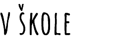 v škole